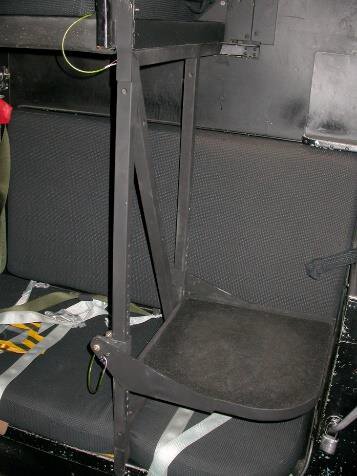 AMCE height-adjustable Observer support platform installed beneath the C-130 cupola