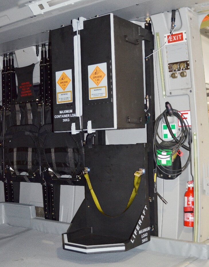 MRH90 Pyrotechnics and Heliraft Stowage System (PHSS)